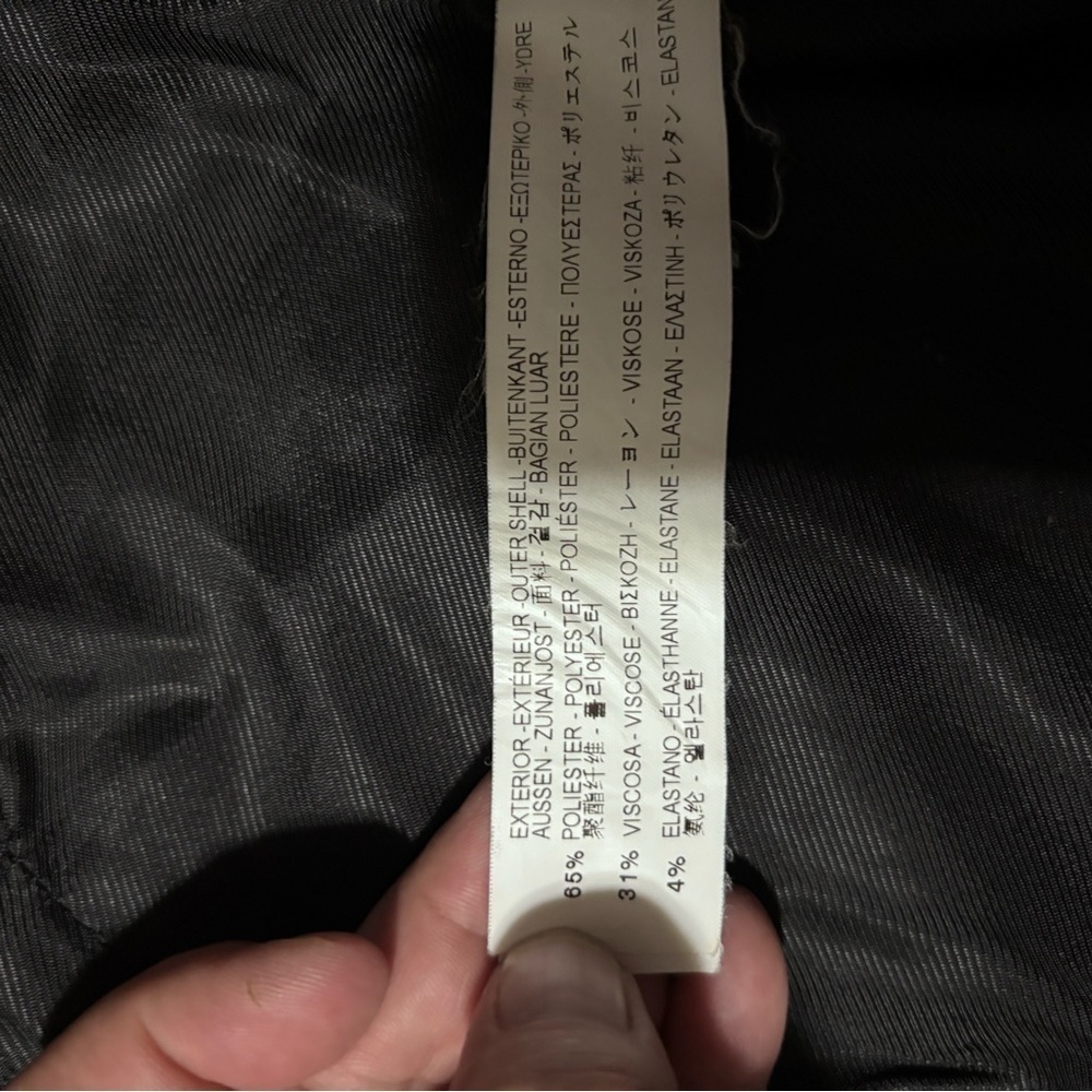 Zara Black Zip Front Blazer XS Tailored Minimalist Work Office Jacket - Picture 8 of 11